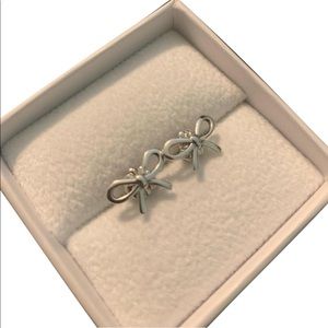 Tiffany’s silver bow earrings